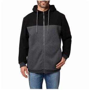 VOYAGER Men full zip hoodie, Black (M, L)